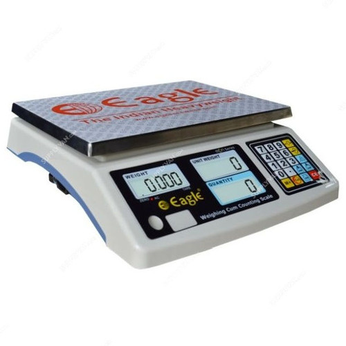 Eagle Counting Cum Weighing Scale, T-30-CT, 30 Kg Capacity, 310 x 225MM Platform - Image 4